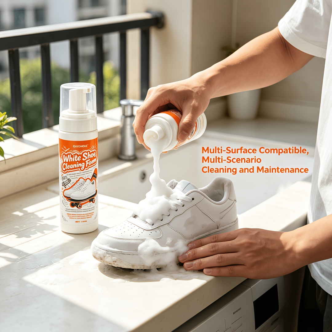 Sneaker Care Foam - Espuma Limpadora de Sapatos Brancos Portátil