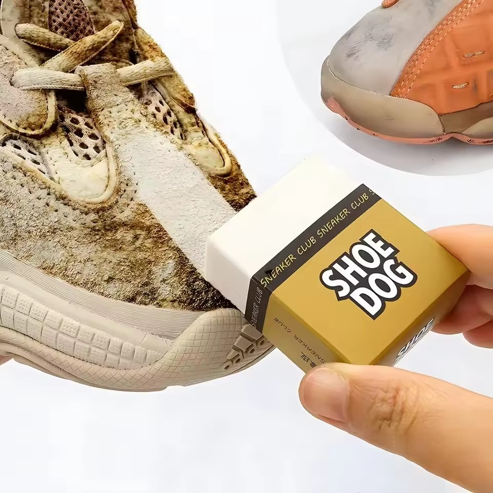 Sneaker Care Foam - Borracha de sapato portátil brilho de