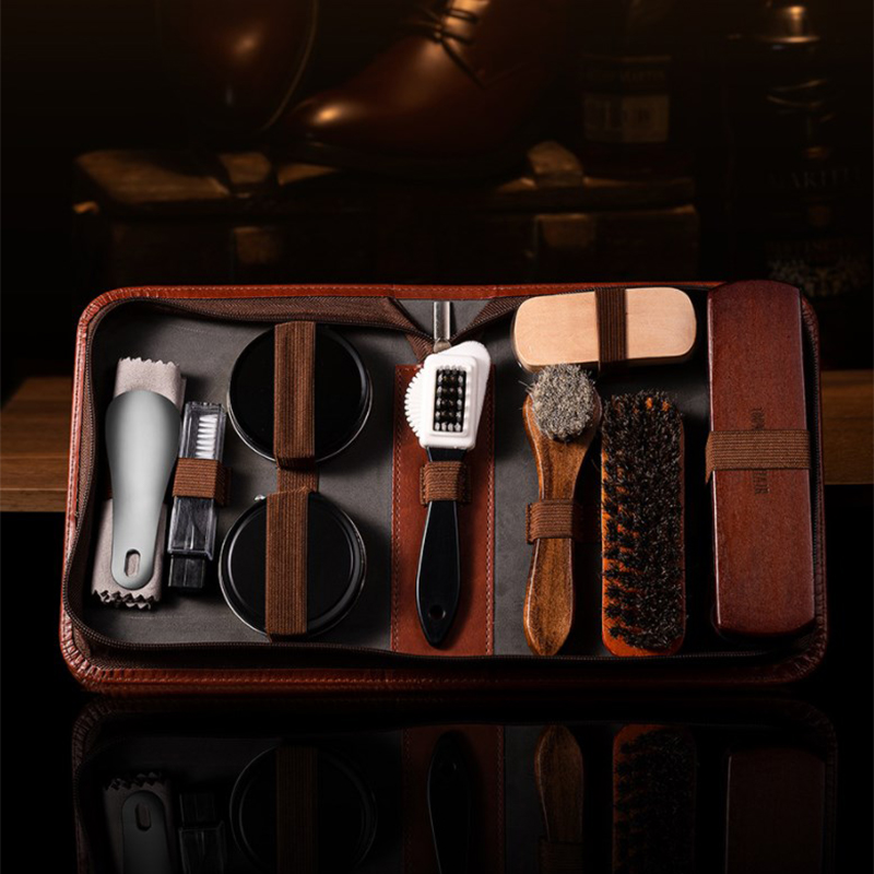 HorseHair-Shoe Brush Set, Cuid - Sneaker Care Kit avaliação e preço